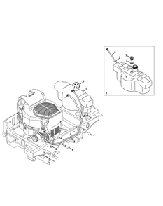 Fuel Tank Diagram and Parts List for Z-FORCEL48 (17CSDALB009-17CSDALB010)(2015) Cub Cadet Lawn Tractor